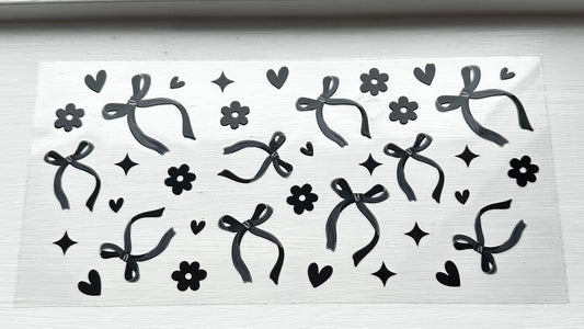 Black Bow Decal